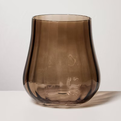 14oz Short Water Glass Brown - Hearth & Hand™ with Magnolia | Target