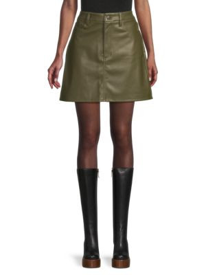 Faux Leather Miniskirt | Saks Fifth Avenue OFF 5TH