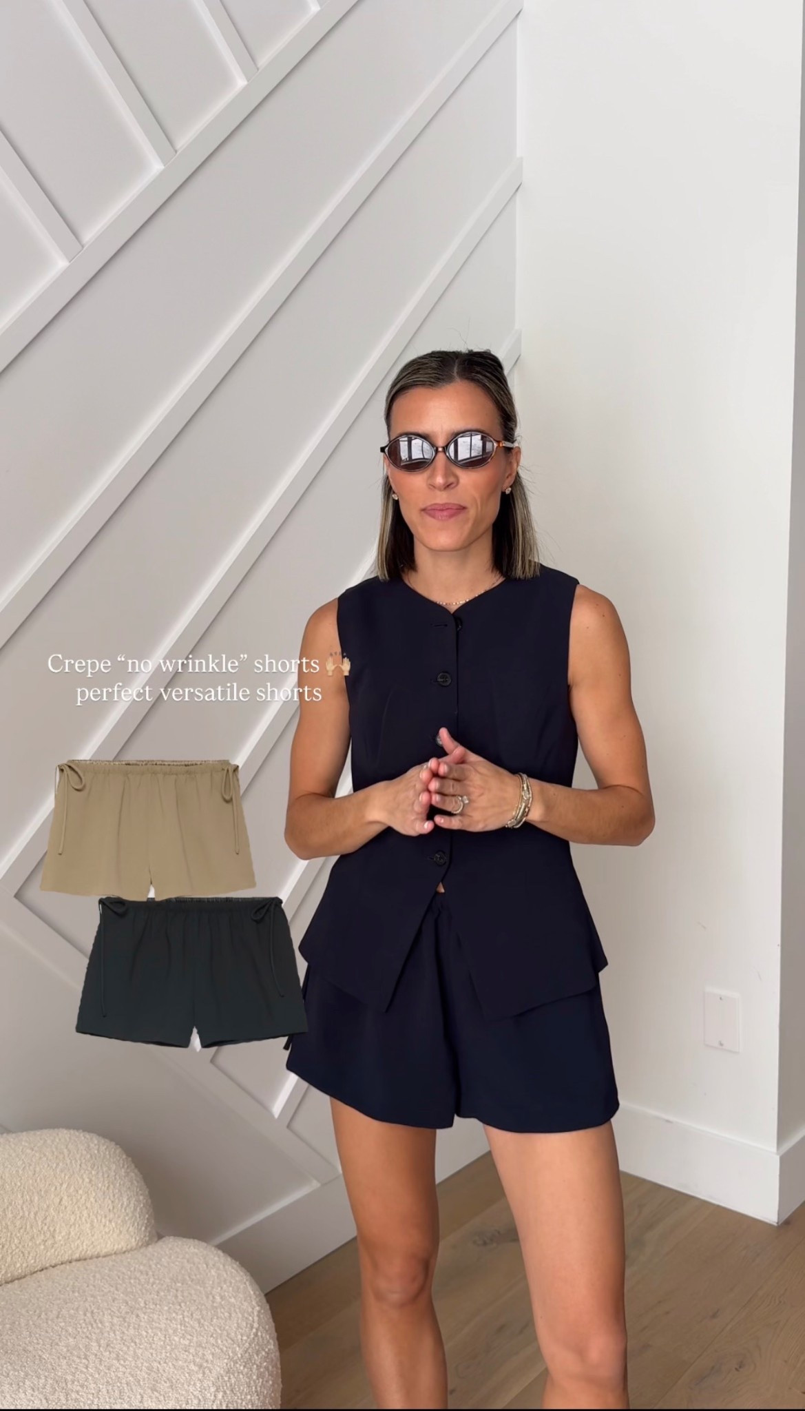 Crepe shorts size small 
Crepe vest size small 