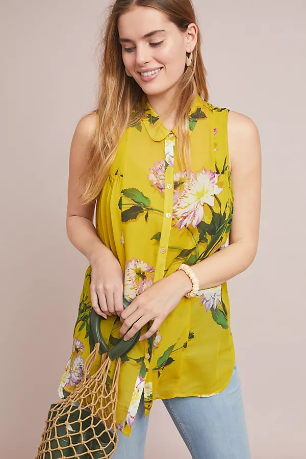 Duchess Sleeveless Buttondown | Anthropologie (US)
