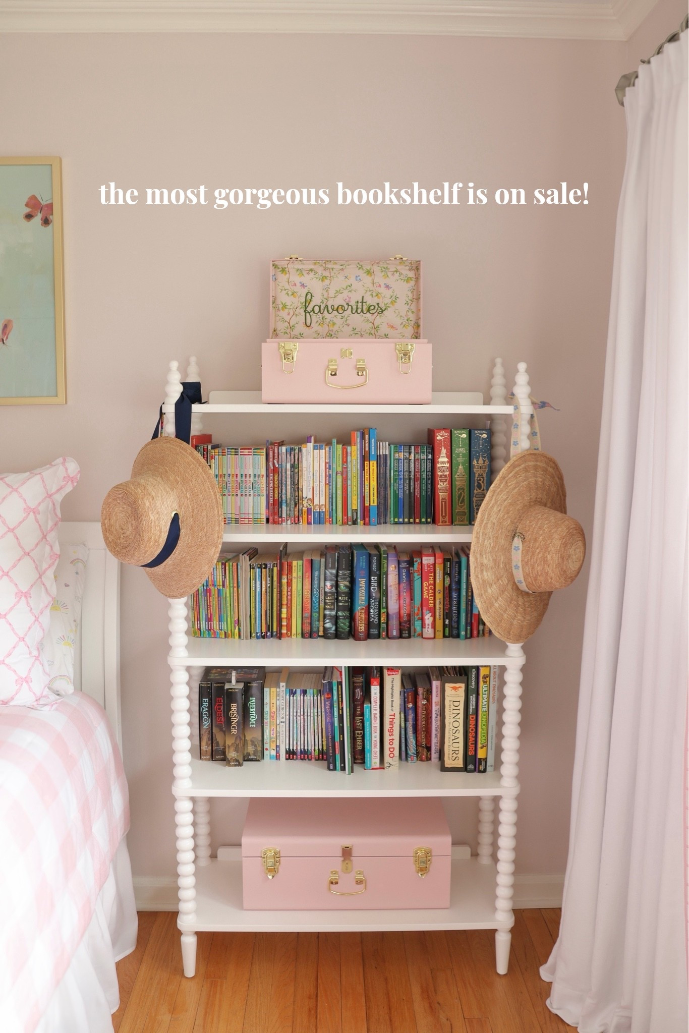 Our favorite high quality Jenny Lind bookshelf is $105 off! 
@Crate & Barrel