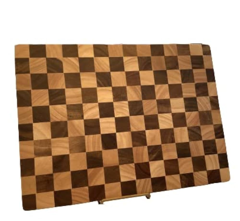 Checker Pattern End Grain Butcher Block. Thick Kitchen Cutting Board in Walnut Maple Wood. Chef B... | Amazon (US)