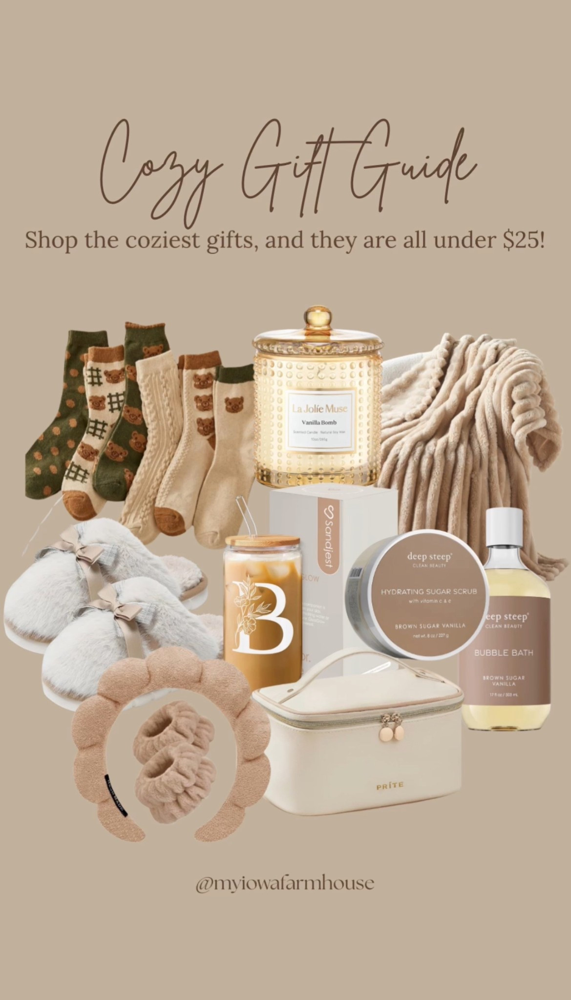 Shop these amazing cozy gifts from Amazon. All of them are under $25!
Gifts for her. Amazon gift guide. 

#LTKHoliday #LTKGiftGuide #LTKselfcare