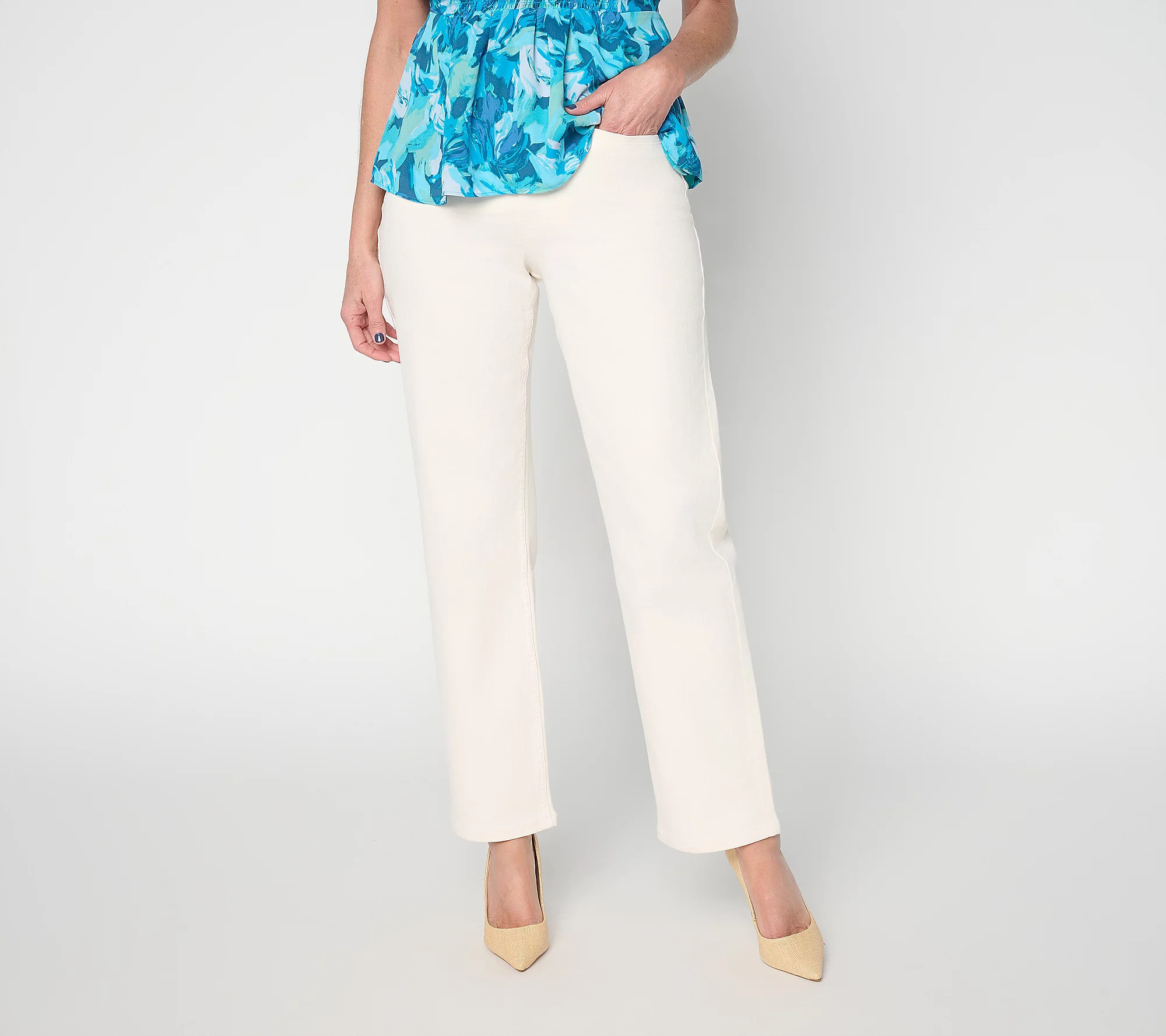 BEAUTIFUL by Lawrence Zarian Regular Deluxe Denim Jean | QVC