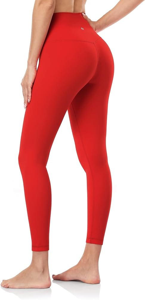 HeyNuts Pure&Plain 7/8 High Waisted Athletic Leggings for Women, Buttery Feeling Workout Tummy Co... | Amazon (US)