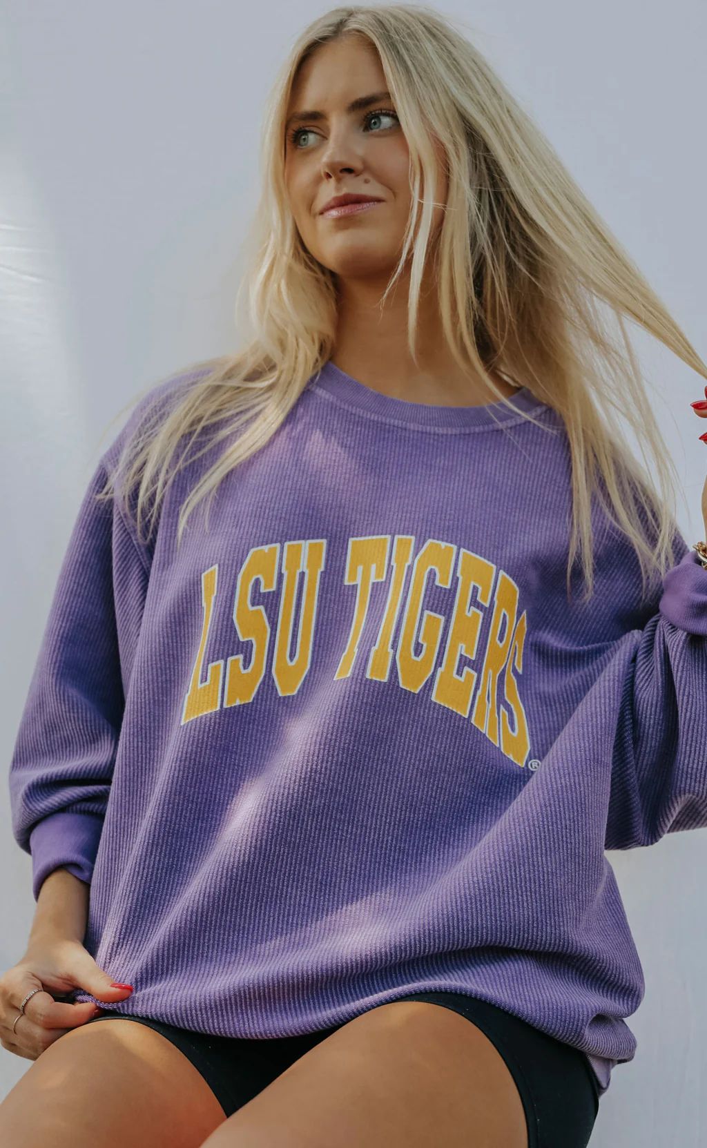 charlie southern: lsu corded sweatshirt | RIFFRAFF