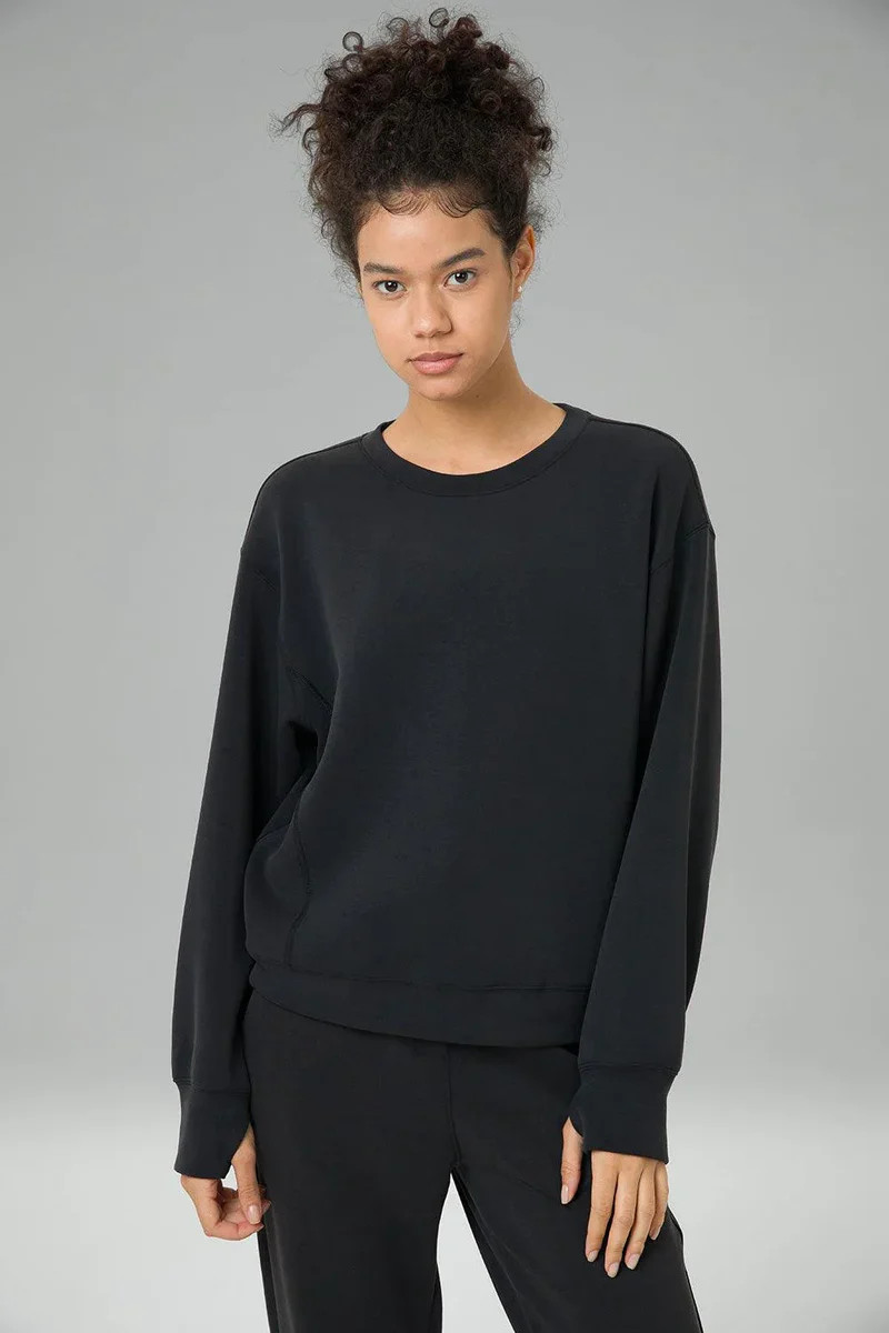 Velvra Modal Crewneck Long Sleeve Sweatshirt | Colorfulkoala