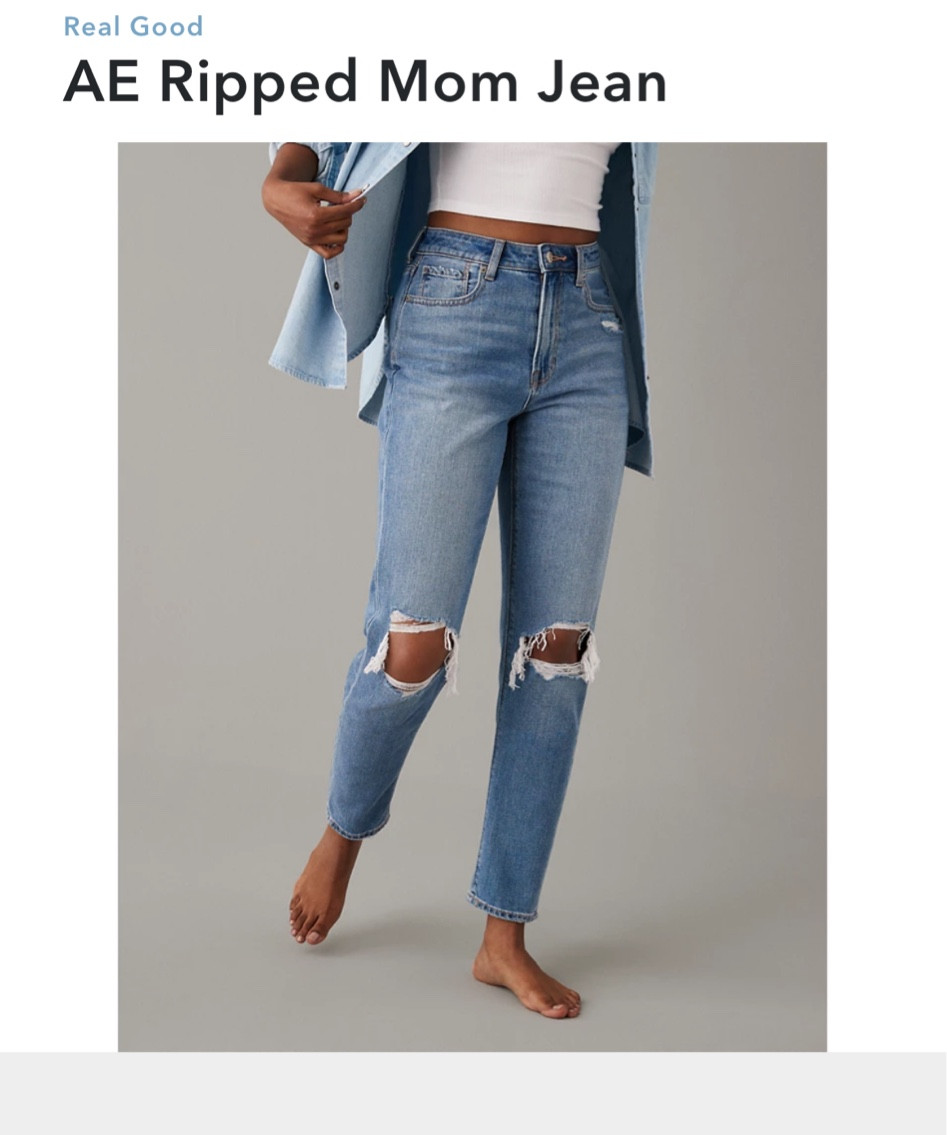 My favorite AE Ripped Mom Jeans! 

#LTKGiftGuide #LTKSeasonal #LTKxMadewell