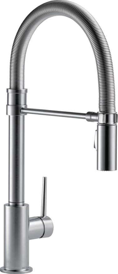 Delta Faucet Trinsic Pro Commercial Style Kitchen Faucet, Kitchen Faucets with Pull Down Sprayer,... | Amazon (US)