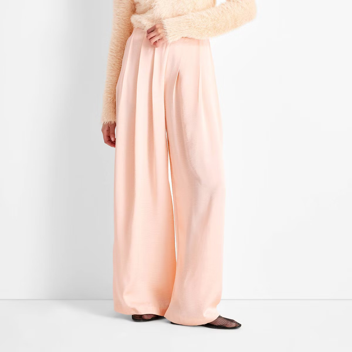 Women's Mid-Rise Pleated Wide Leg Pants - Future Collective | Target
