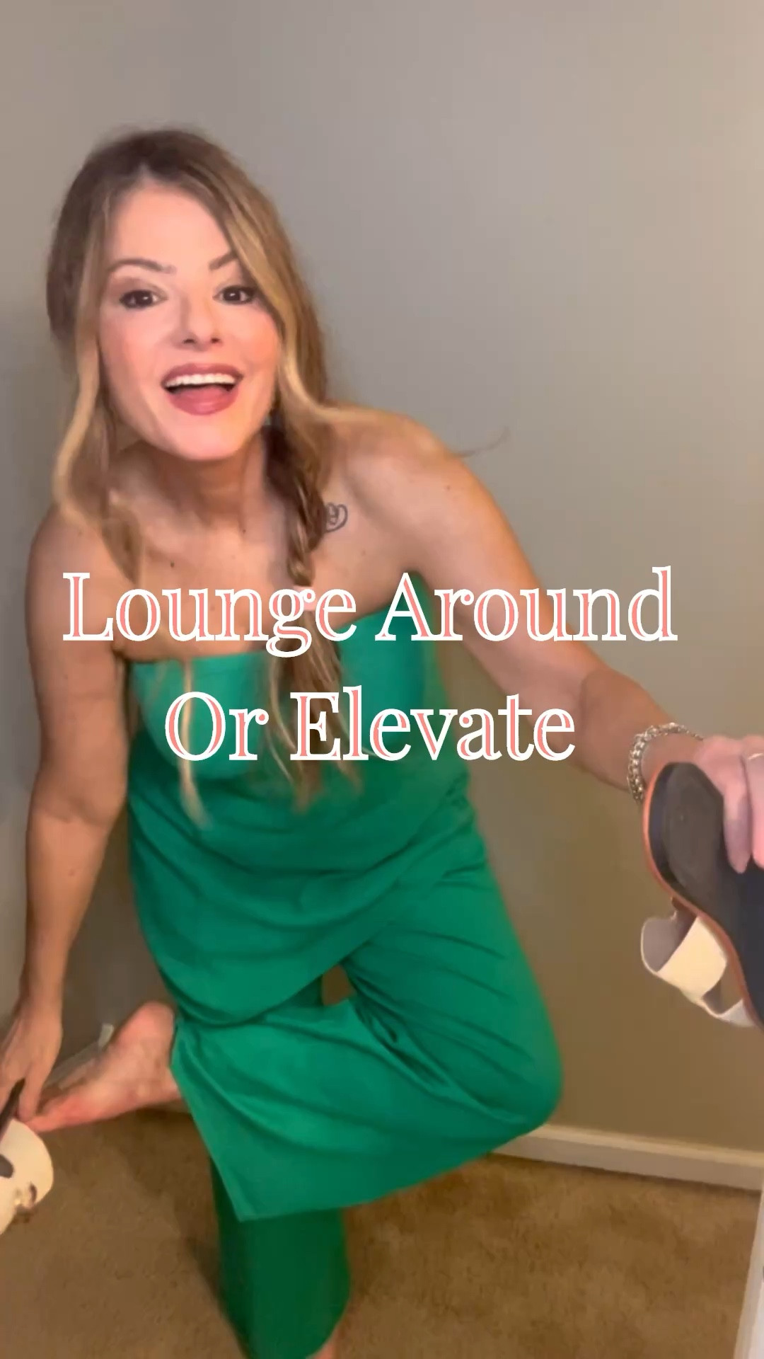 I found this knit two-piece lounge set on Amazon. It is such a light sweater like material and is so comfortable and stretchy! Available in so many shades! Perfect to lounge around, or dress it up! 💚

#LTKOver40 #LTKgrwm #LTKTravel