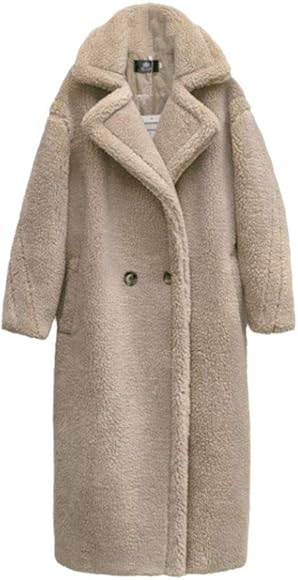 TRGHSFGJ Pink Long Teddy Bear Coat,Women Winter Warm Faux Fur Jacket,Ladies Teddy Outdoor Overcoa... | Amazon (CA)