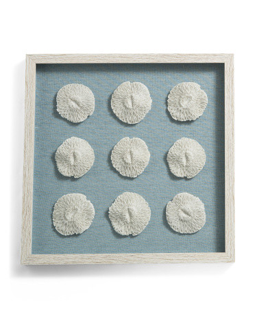 18x18 Blue Sea Urchins Decor | TJ Maxx