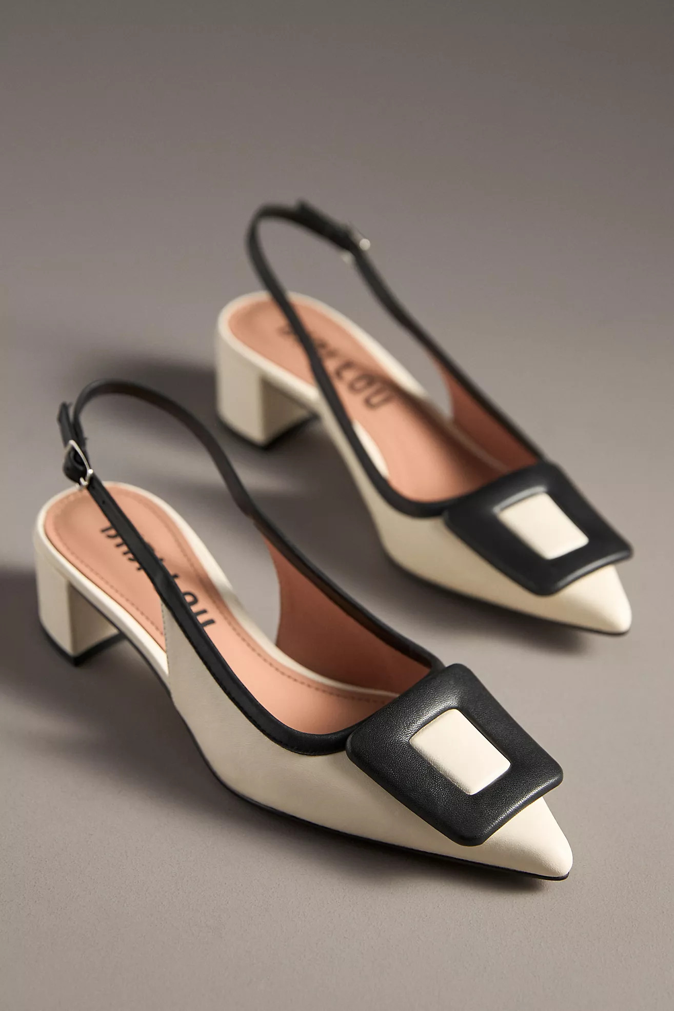 Bibi Lou Bonnie Slingback Buckle Detail Heels | Anthropologie (US)