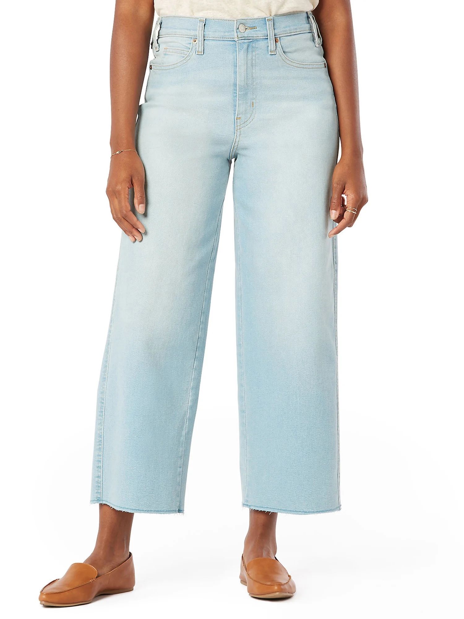 Signature by Levi Strauss & Co.™ Women's Heritage Wide Leg Pants | Walmart (US)