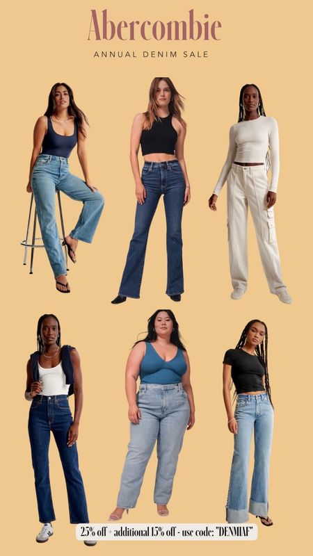Stocking up on denim for Abercrombie’s sale!!! Jeans are up 25% off + an additional 15% off with code DENIMAF

Fall fashion - sale - denim sale - Abercrombie sale - jeans 

#LTKcurves #LTKsalealert #LTKmidsize