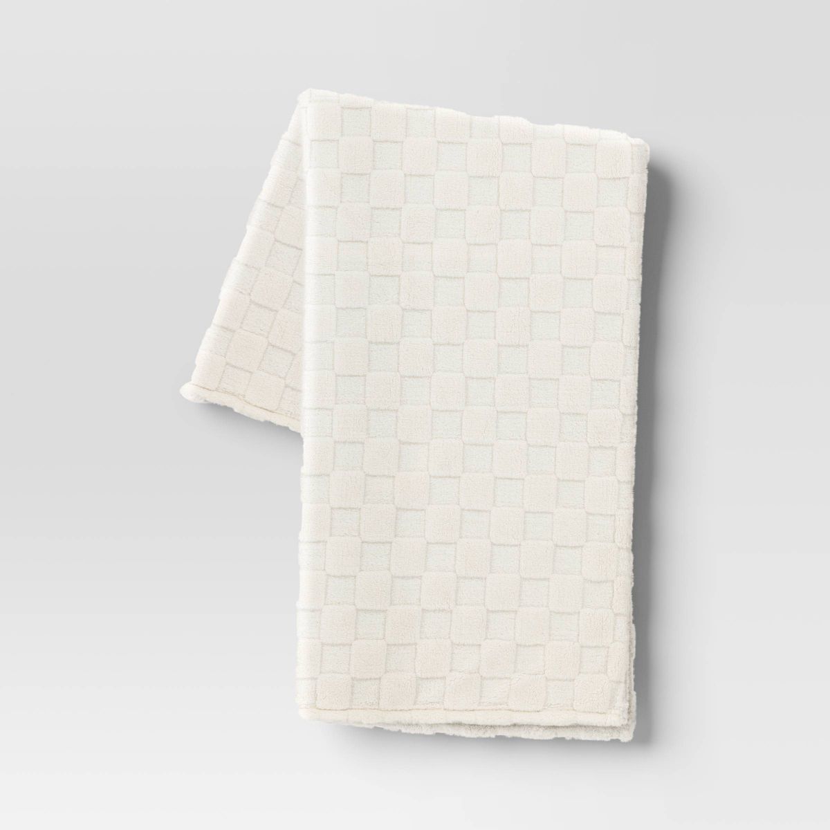 Checkerboard Jacquard Plush Throw Blanket - Room Essentials™ | Target