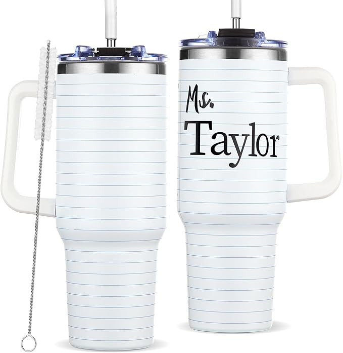 DIY Custom Teacher Appreciation Gifts for Men Women DIY Name Thank You Teacher Tumbler Mug 40OZ N... | Amazon (US)