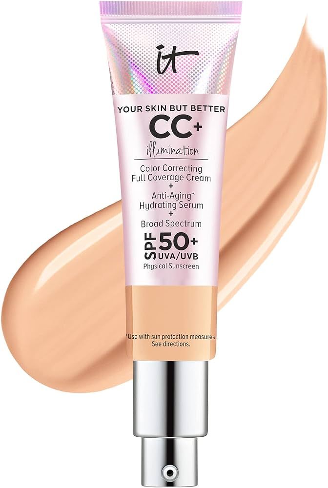 IT Cosmetics Your Skin But Better CC+ Cream Illumination - Color Correcting Cream, Full-Coverage ... | Amazon (US)
