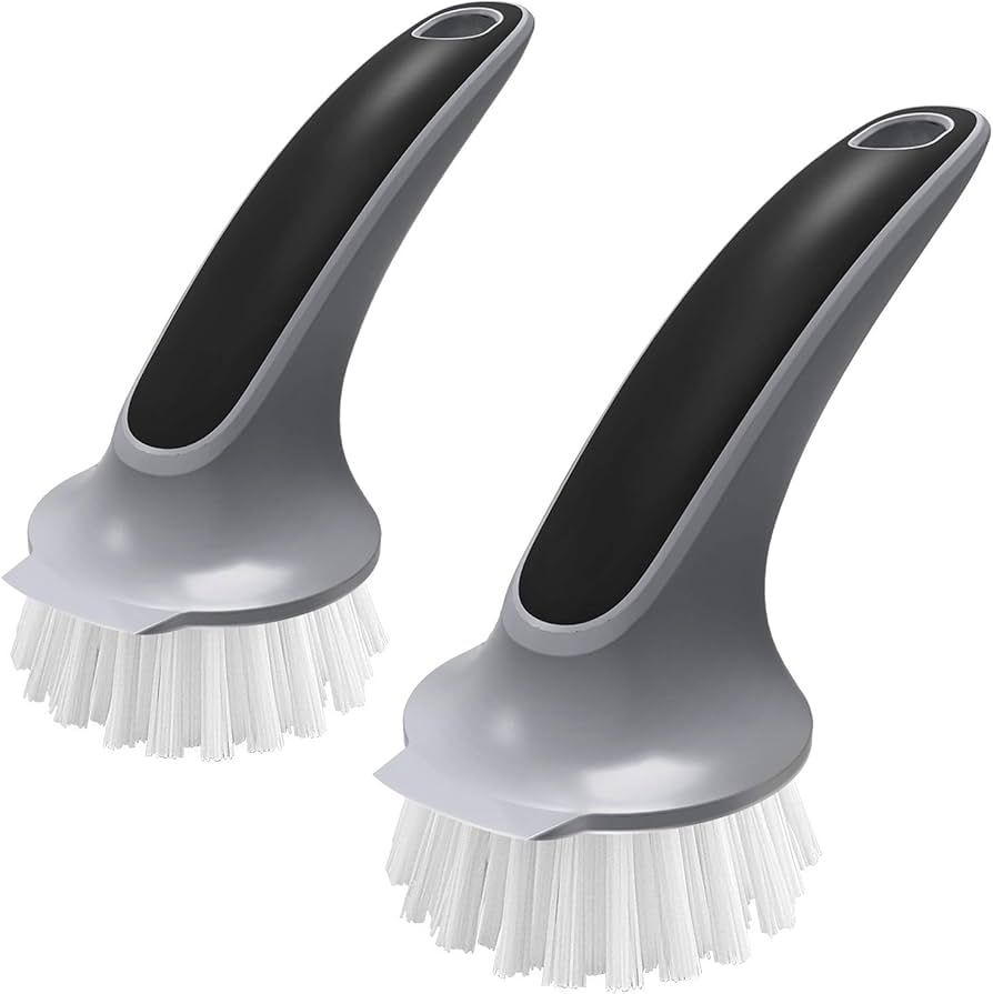 MR.SIGA Pot and Pan Cleaning Brush, Dish Brush for Kitchen, Pack of 2 | Amazon (US)