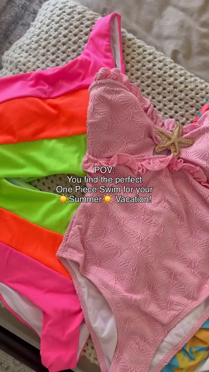 Cute one piece swimsuits, summer outfit, summer beach vacation, resort wear, swim