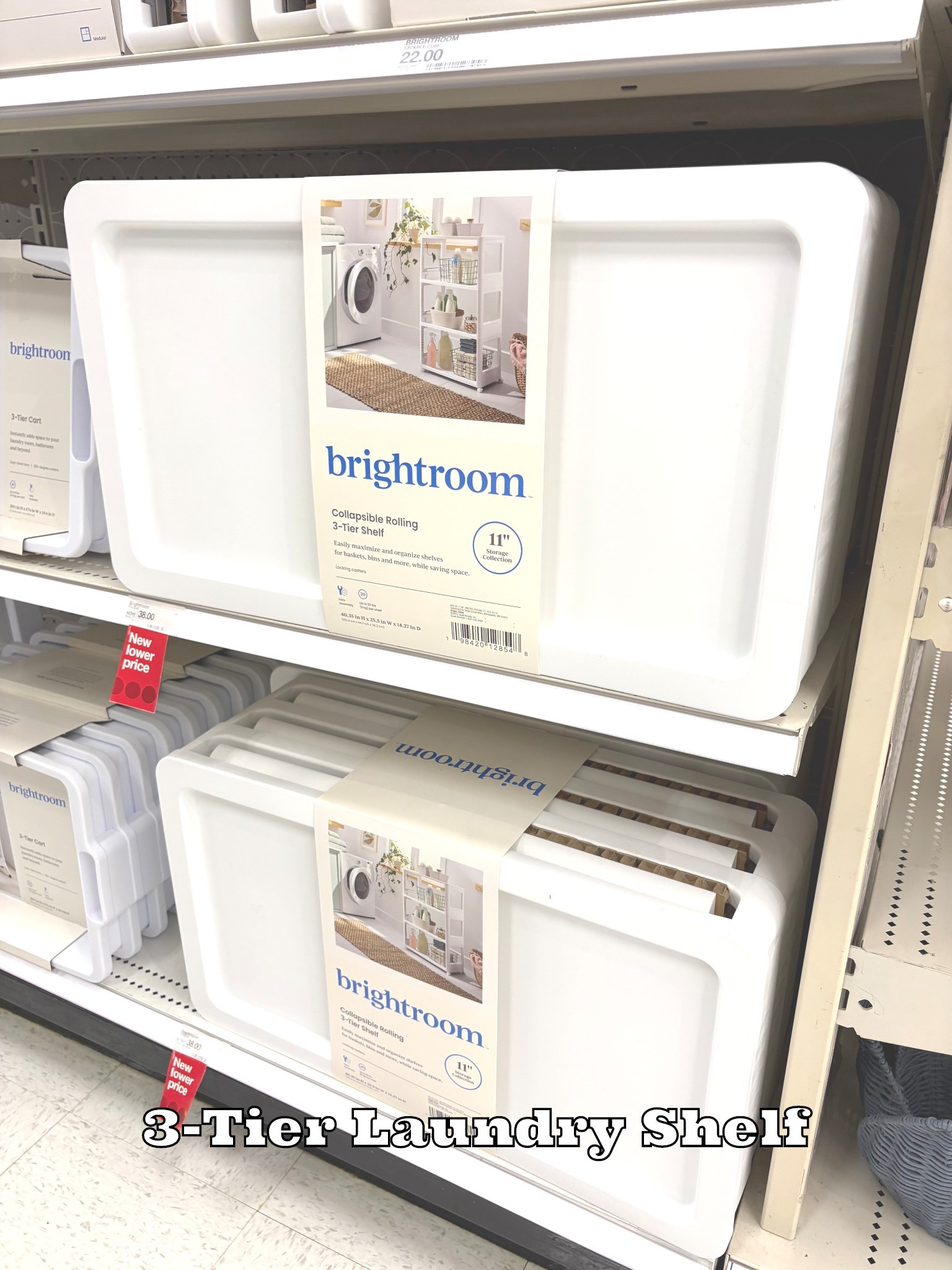 Brightroom 3 Tier Collapsible Rolling Shelf Laundry Room Storage #target #brightroomxtarget #storageideas #laundryroom #collapsibleshelf

#LTKmomlife #LTKHome #LTKdayinmylife