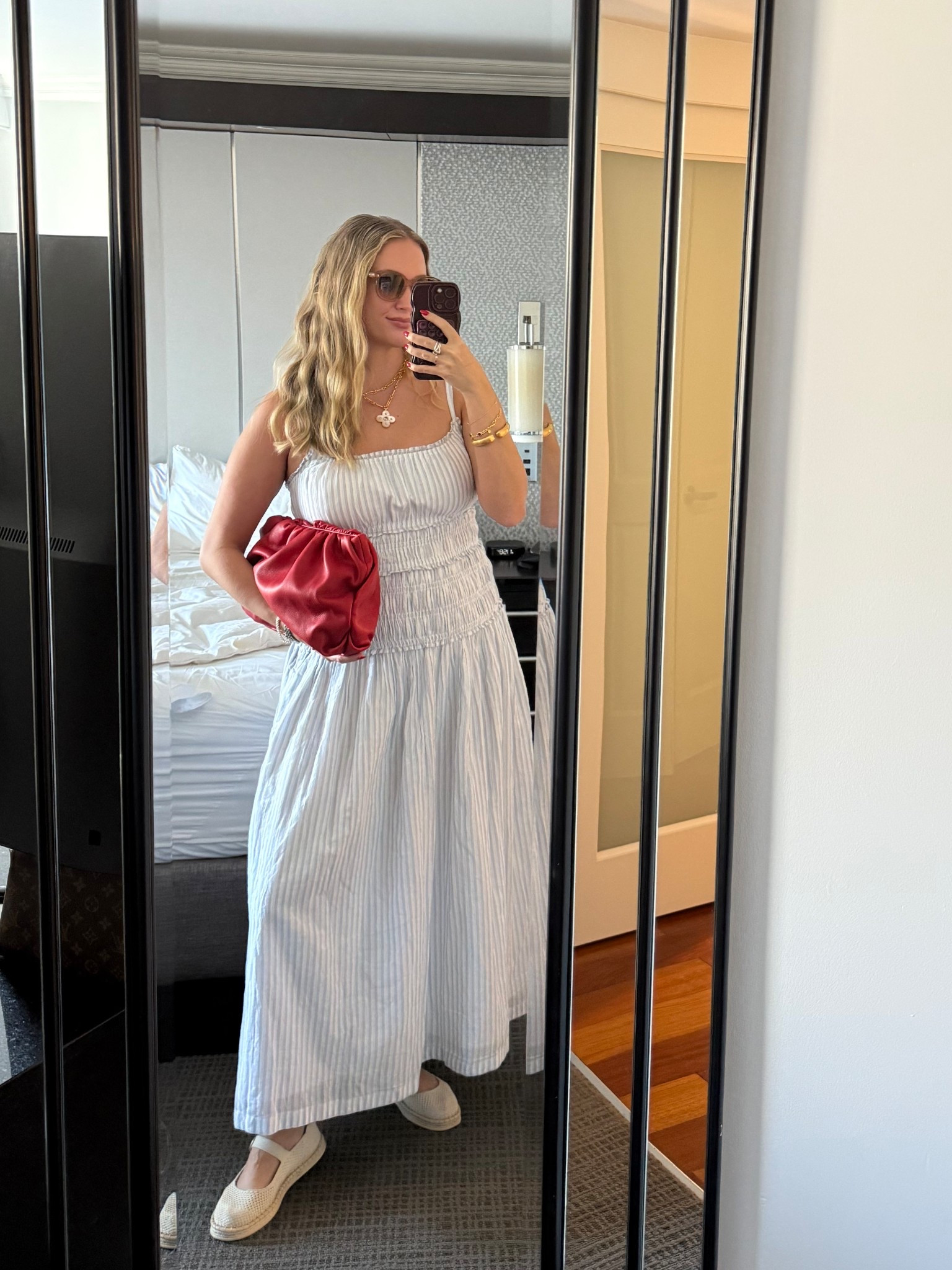 Yesterdays OOTD for bar hopping at the wharf. The perfect summer dress that has a built in bra! Also comes in a mini version so linking that style too. Wearing a large

These espadrilles were my most worn shoe of 2025! So comfortable for walking cities/vacations. Size up half a size! 

#LTKootd #LTKMidsize #LTKTall