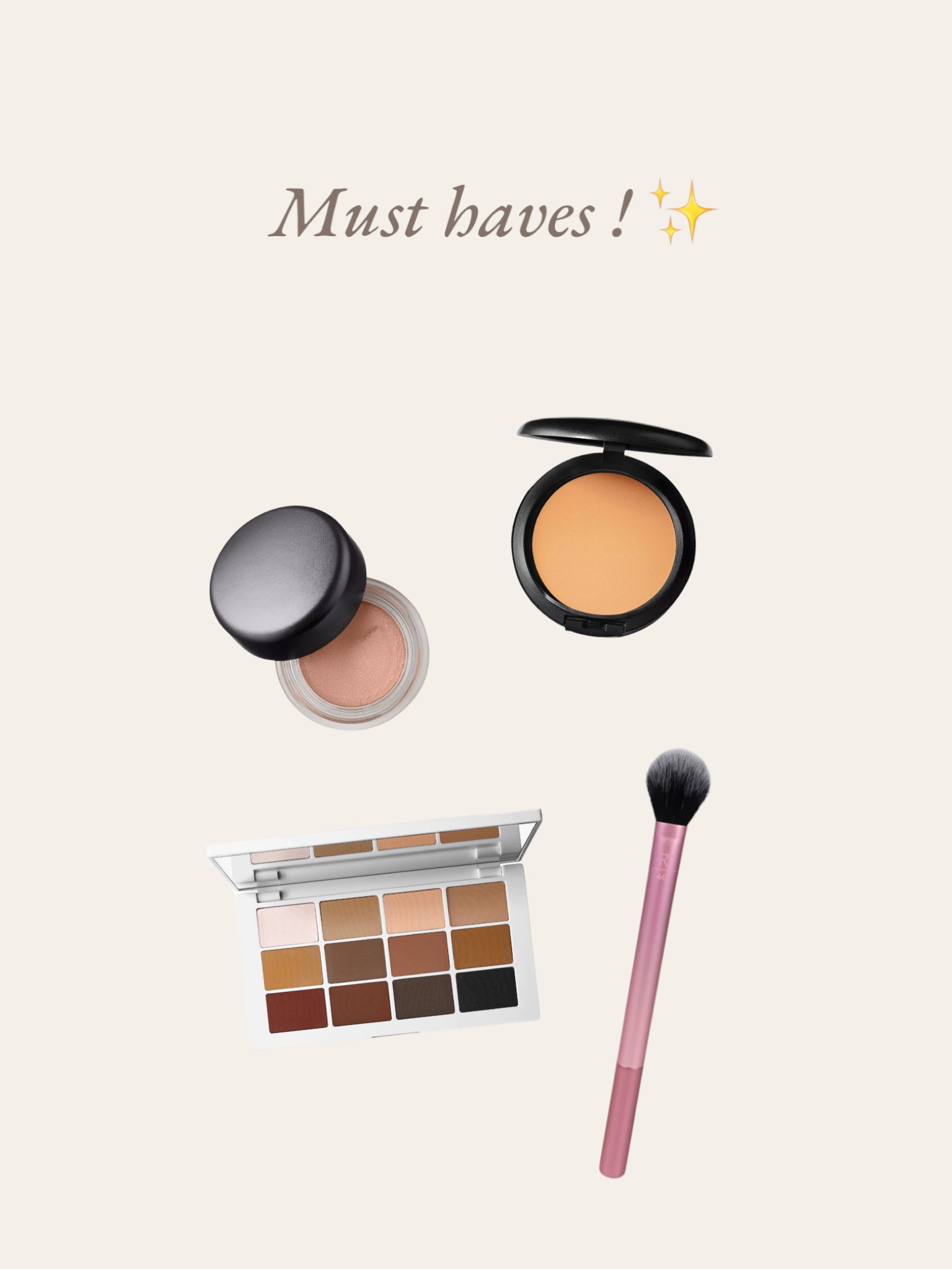 A few of my faves I reach for almost every makeover 

- eye primer - maccosmetics "painterly"
- nc42 pwder - perfect warmth to start sculpting the face , & added coverage 
- mario mattes palette 
- this RT brush for under eye & blush ! 

#LTKbeauty