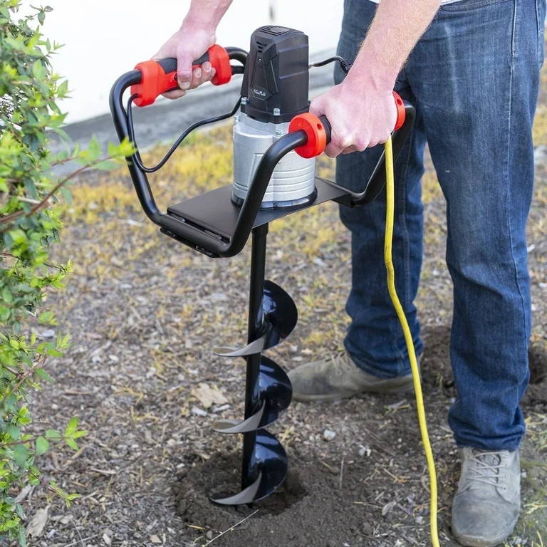 XtremepowerUS Electric Auger Post Hole Digger 1500W With 6" Bit, Post Hole Auger Digger | Walmart (US)