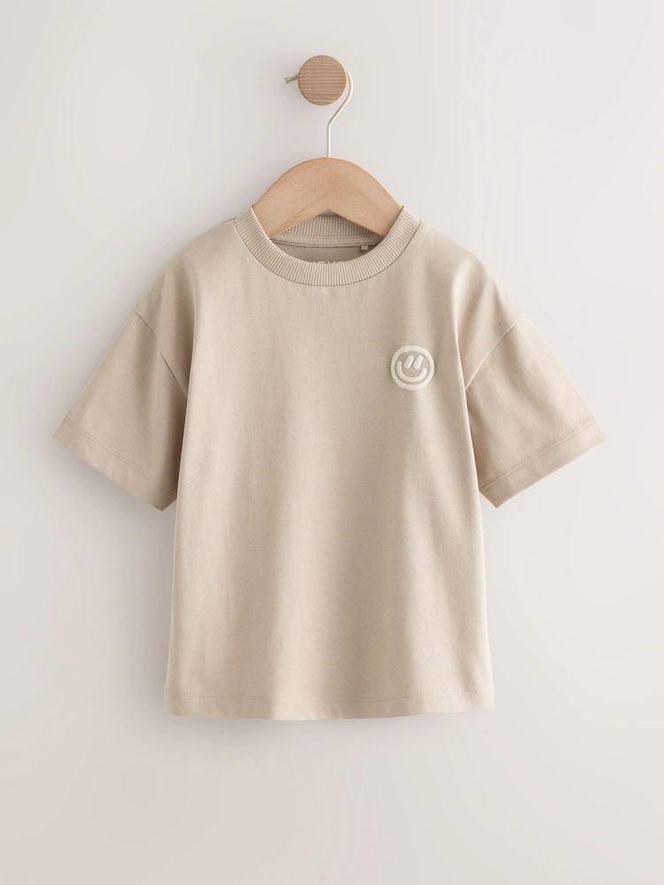 Buy Green/Charcoal/Stone/Pink/Brown Small Short Sleeve Graphic T-Shirts 5 Pack (3mths-7yrs) from ... | Next US
