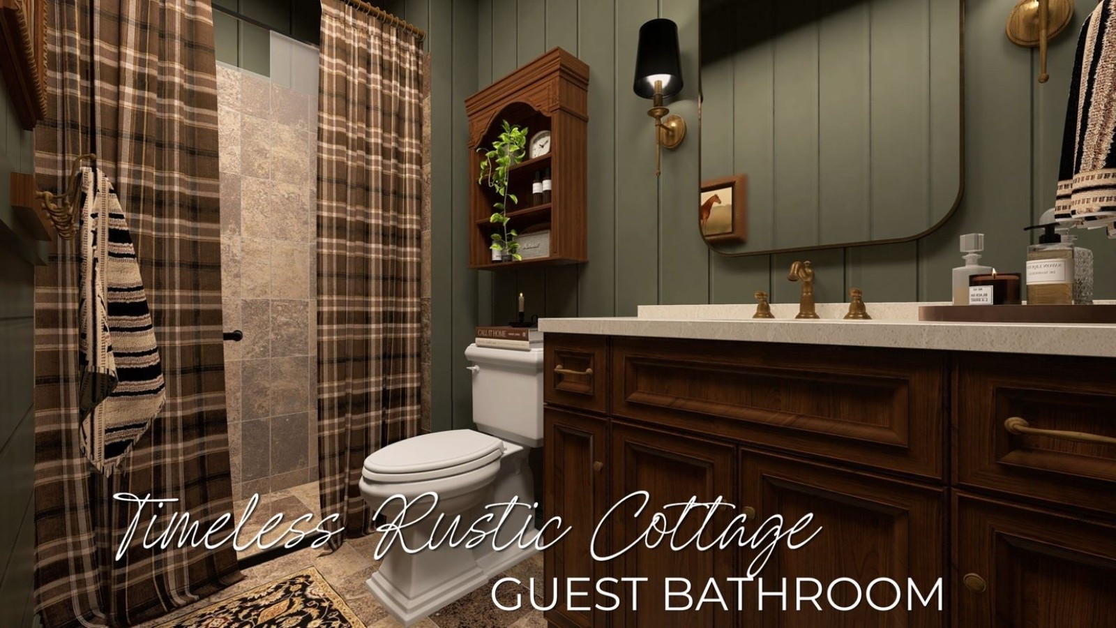 Designed by Brandy 
Timeless Rustic Cottage Guest Bathroom

#LTKmomlife #LTKSeasonal #LTKHome