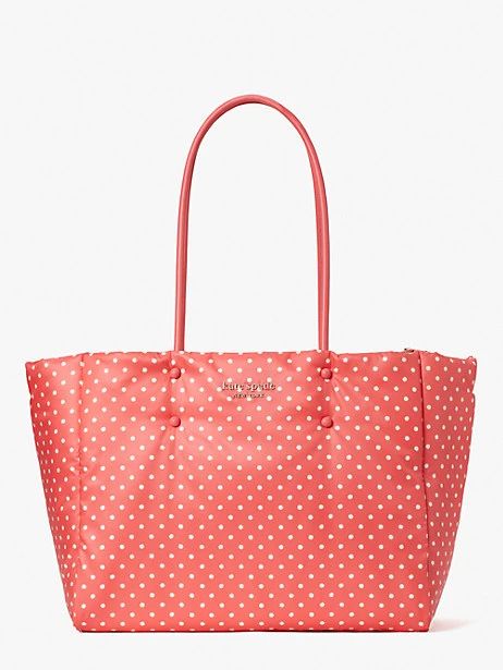 everything puffy dots large tote | Kate Spade Outlet