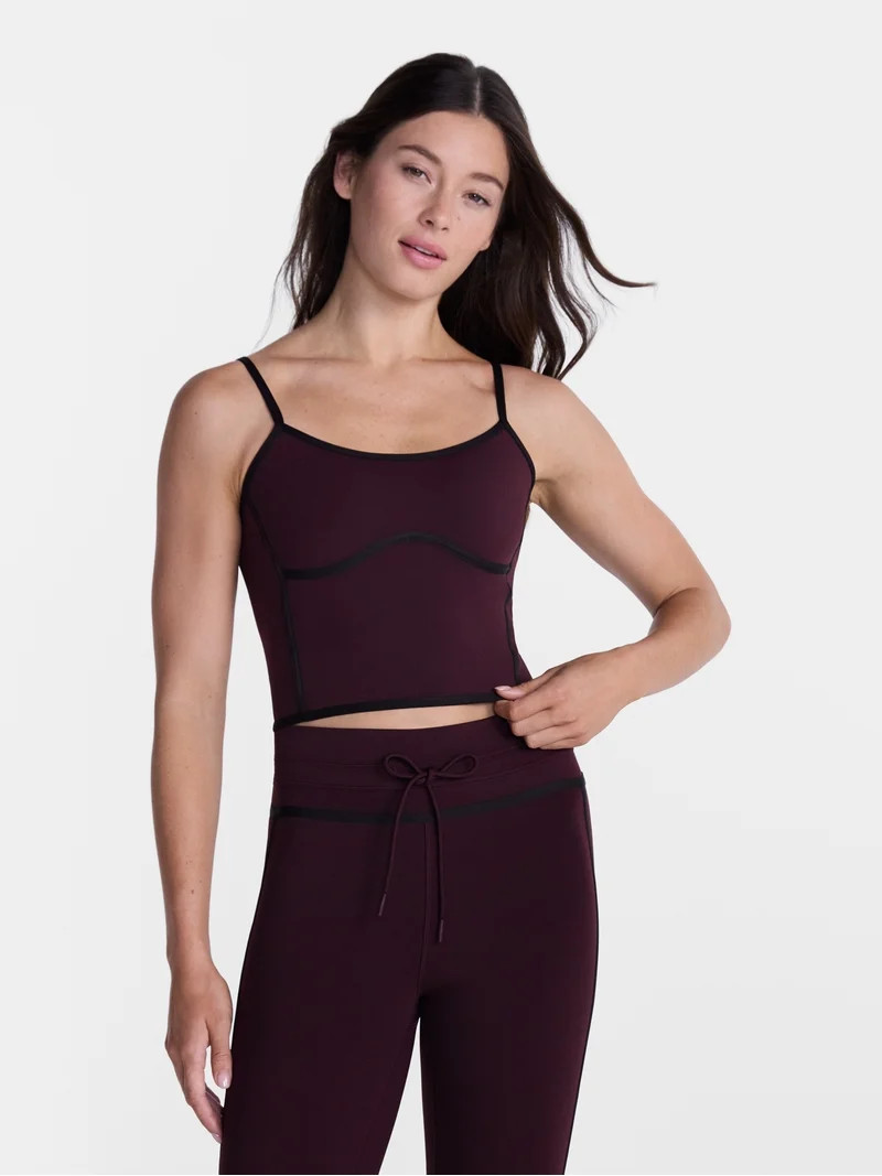 Avi Women's SoftSculpt Tipped Tank Bra, Sizes XS-XXL | Walmart (US)
