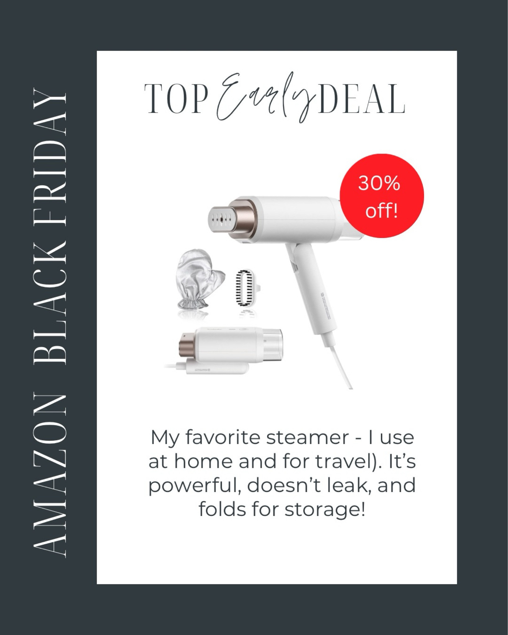 Amazon Black Friday Deal: the best portable steamer - a top seller over the last few months! 

#LTKGiftGuide #LTKHome #LTKSaleAlert