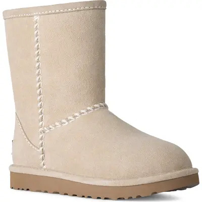 UGG(r) Classic Short Stitched Boot in Sand at Nordstrom, Size 11 | Nordstrom
