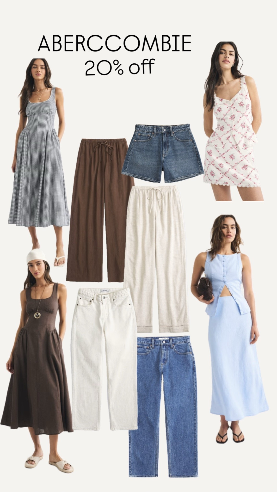 Abercrombie 20% off

#LTKdresses #LTKjeans #LTKsummer