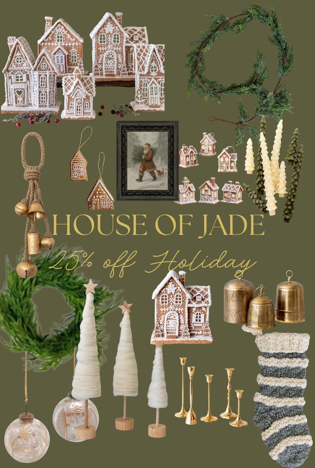 House of Jade 25% off Holiday Decor!

#christmasdecor #christmasdecorations #gingerbreadhouse #stocking #creativecoop 

#LTKHoliday #LTKSaleAlert #LTKSeasonal