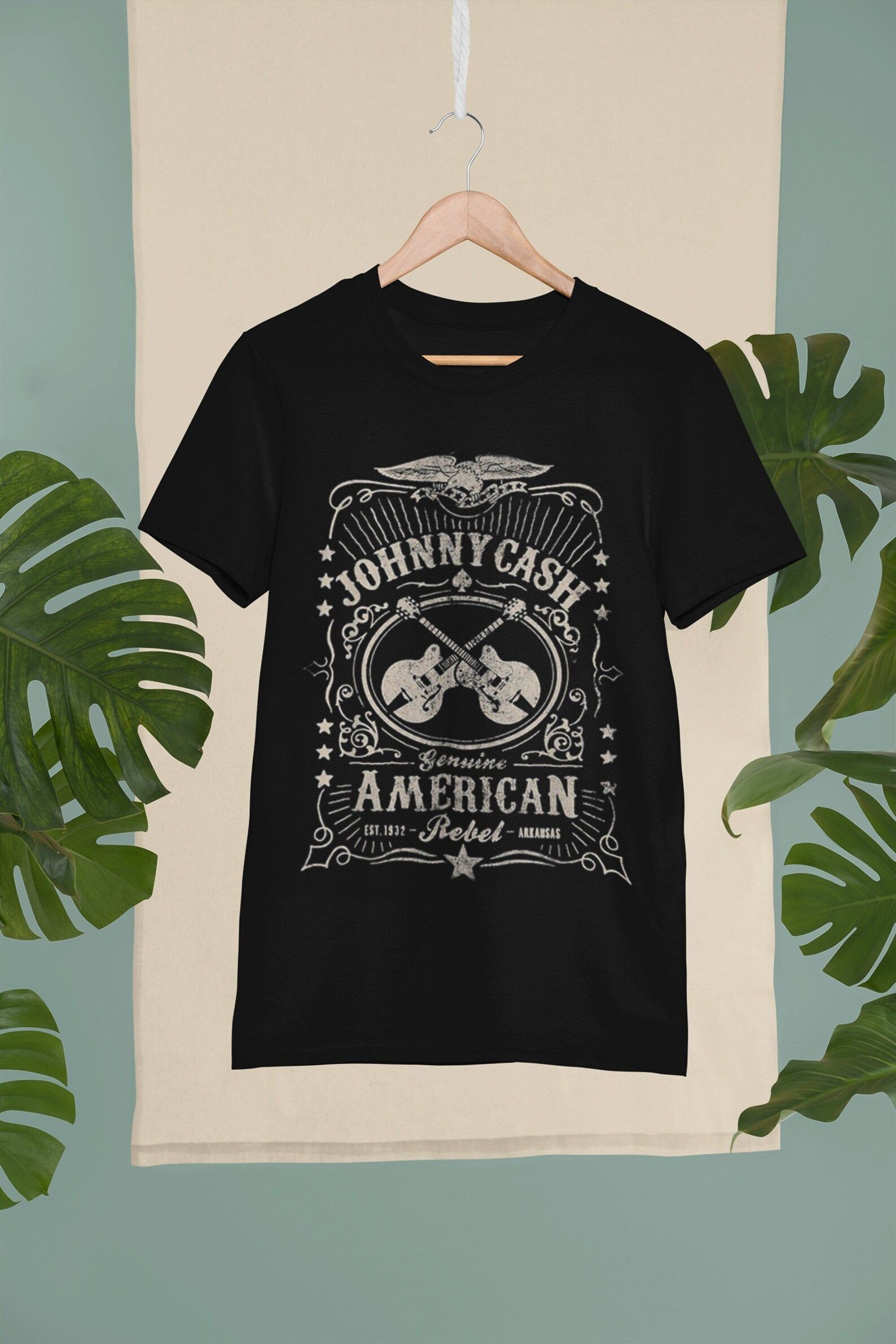 Johnny Cash American rebel T-Shirt Sweashirt Hoodie | Etsy | Etsy (US)
