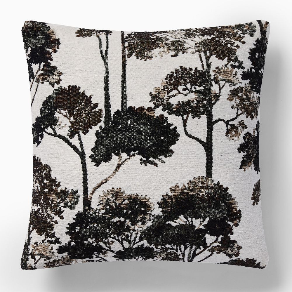 Chenille Jacquard Treescape Pillow Cover | West Elm (US)