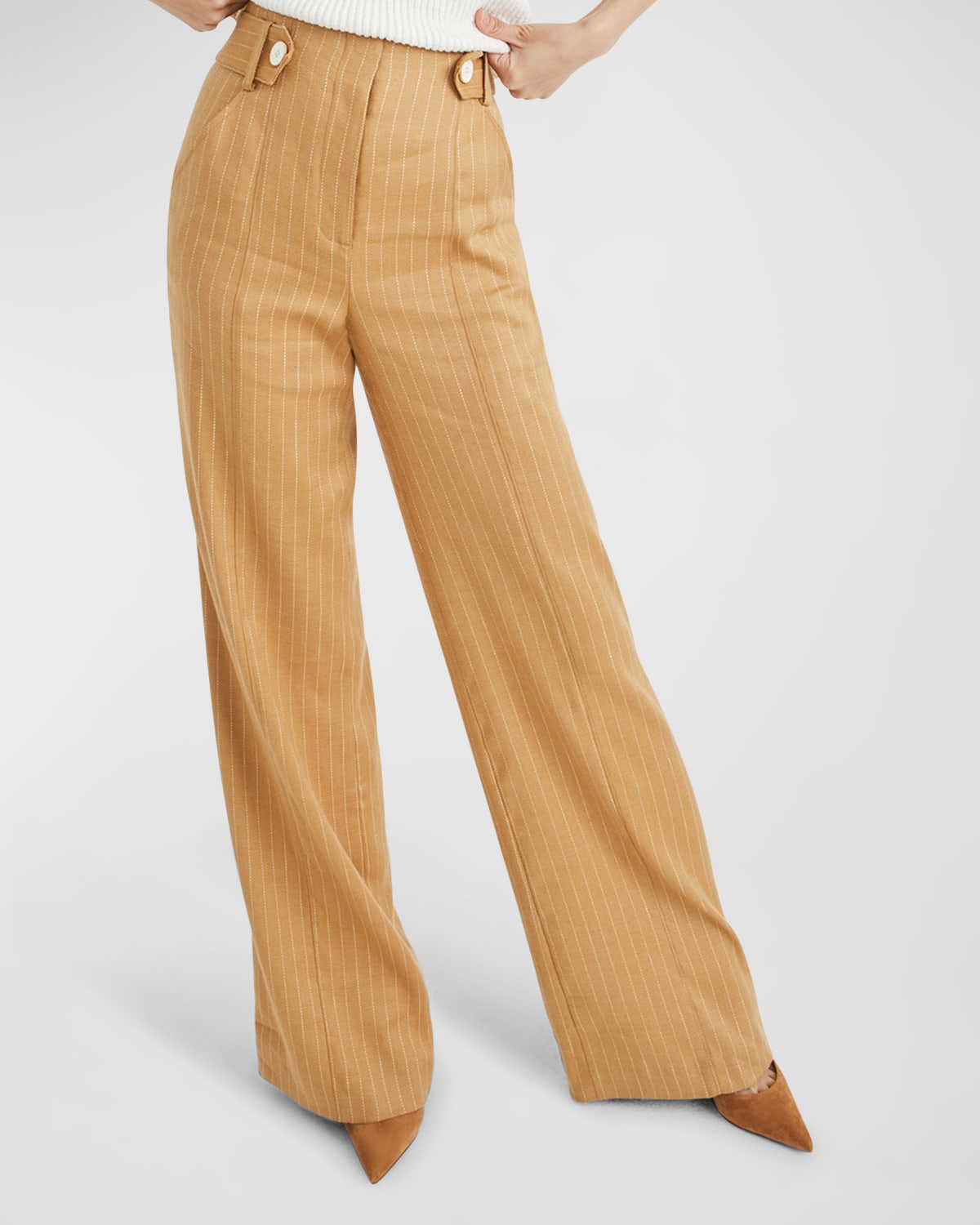 Sunny Pinstripe Pants | Neiman Marcus