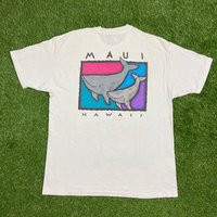 Vintage Maui Hawaii T Shirt Tee Hanes Made USA Size Xtra Large Xl Beautiful Island Of Palm Trees Beach Honolulu | Etsy (US)