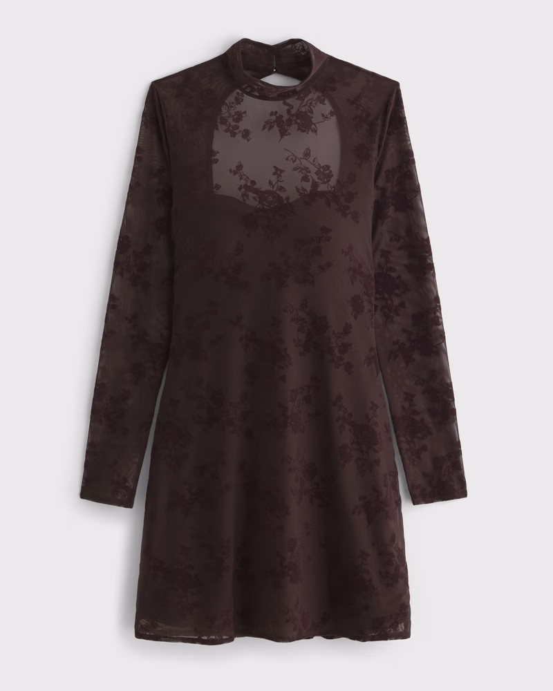 Women's Bra-Free Open-Back Mockneck Mini Dress | Women's Dresses & Jumpsuits | Abercrombie.com | Abercrombie & Fitch (US)