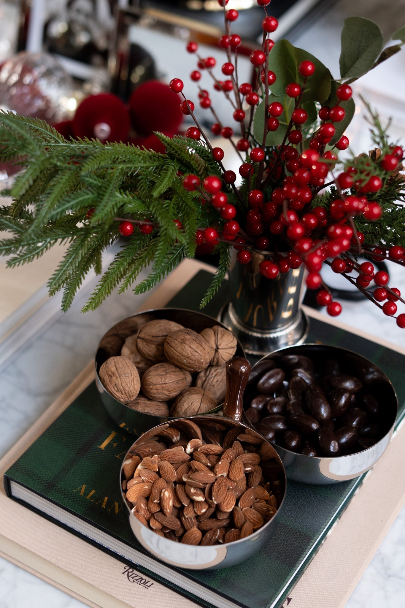 I have absolutely fallen in love with this trio bowl! I use it for nuts, cookies, and chocolates!

#LTKHoliday #LTKGiftGuide #LTKHome