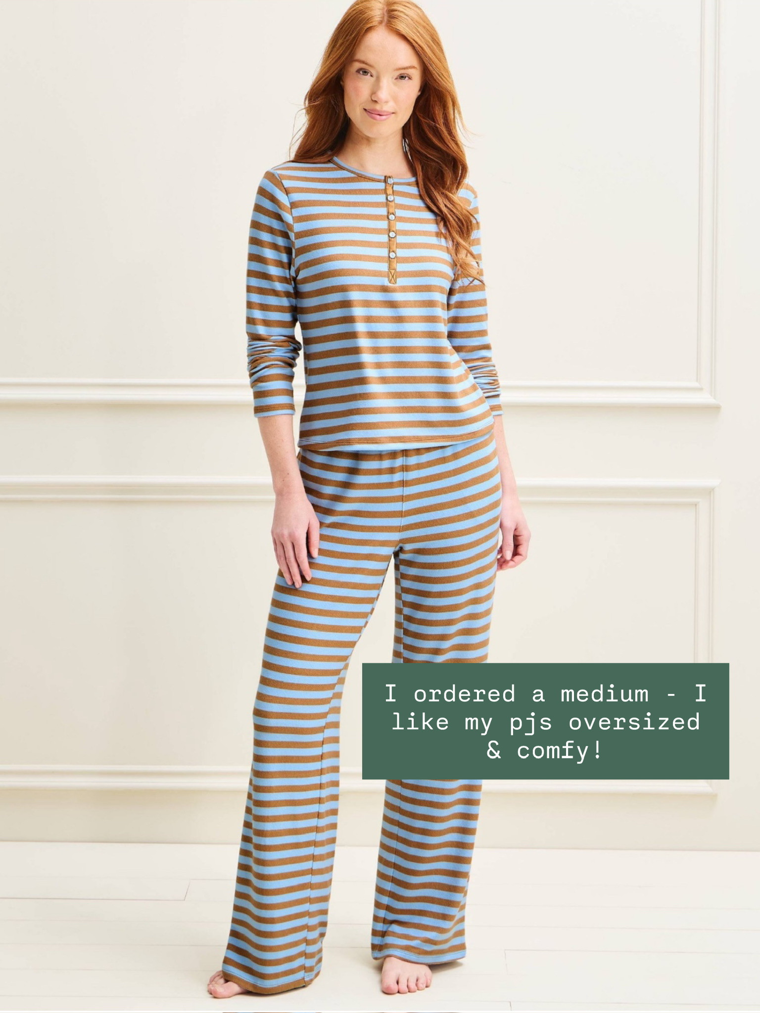Love a good pajama set! And, this brown & blue combo is 🤌🏼 I ordered up because I like my pajamas to be oversized!

Loverly Grey, Target, new arrivals, pajamas, matching pajamas, pajama set, loungewear 

 #LTKselfcare