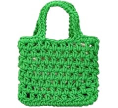 Crochet Knit Purse for Women Mesh Cotton Rope Tote Bag Summer Handwoven Handbag Beach Vacation Ho... | Amazon (US)