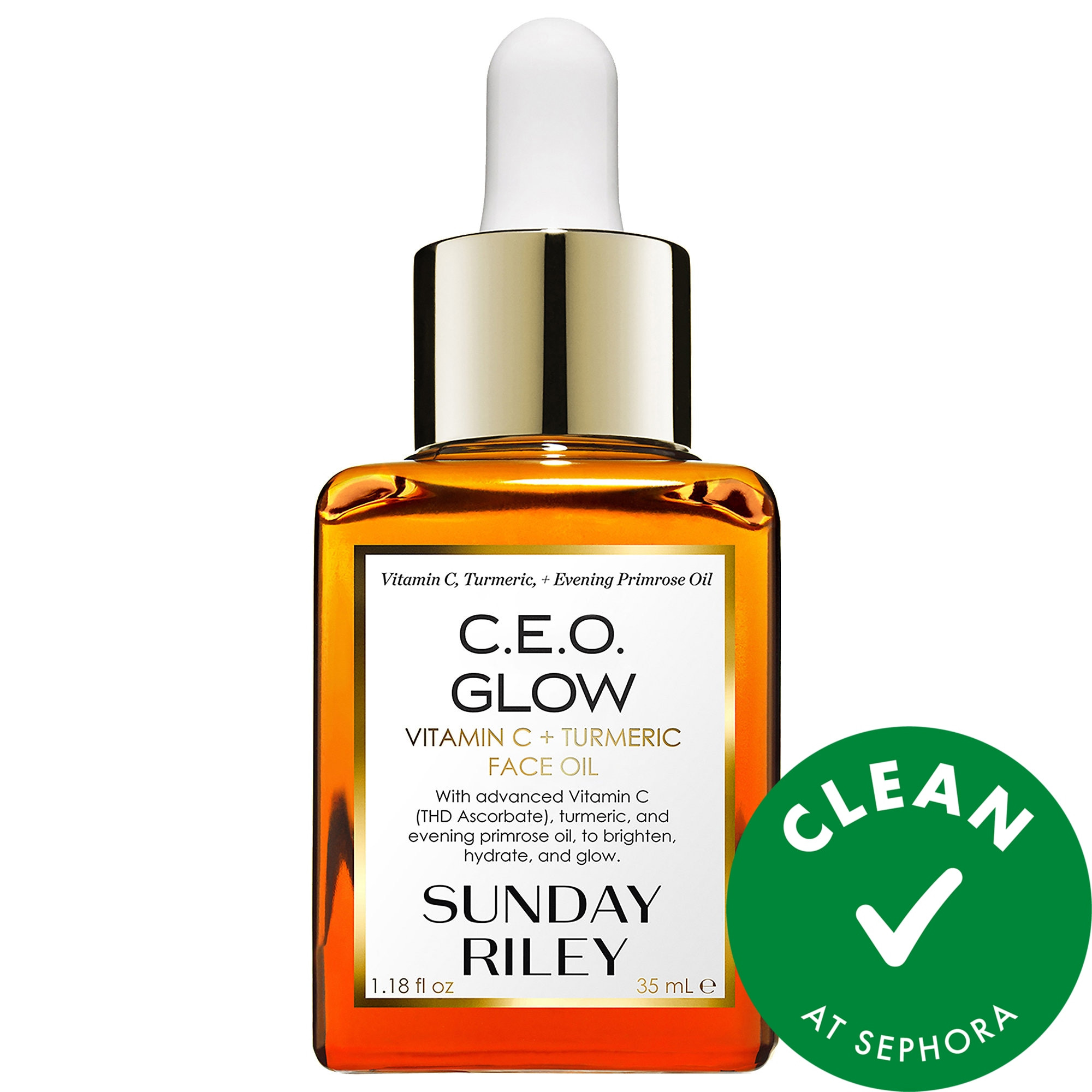 Sunday Riley C. E.O Glow Vitamin C + Turmeric Face Oil 1.18 oz/ 35 mL | Sephora (US)