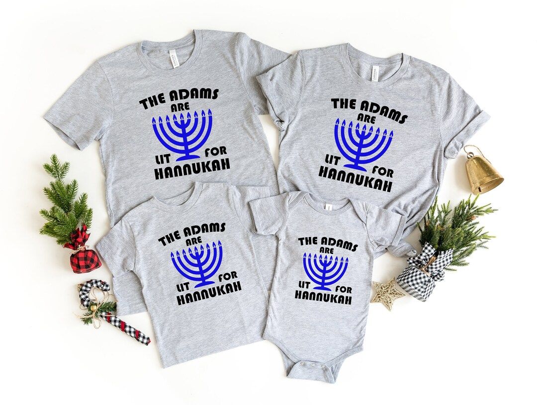 Hanukkah Family Shirt, Custom Hanukkah Shirt, Custom Hanukkah Family  Shirt, Hanukkah Pajamas, Fa... | Etsy (US)