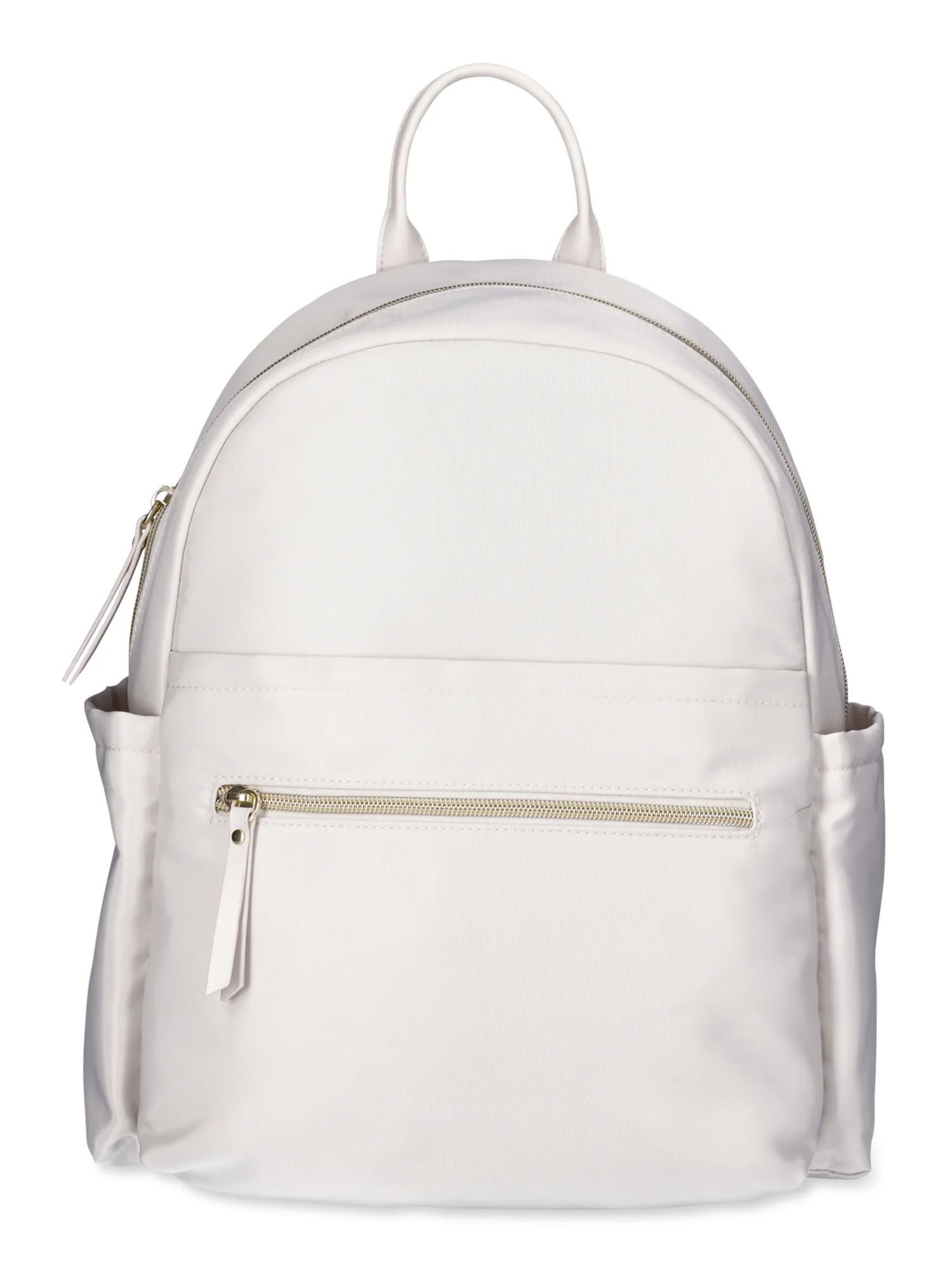 Time and Tru Women's Skyler Nylon 14" Backpack, Pearly White | Walmart (US)
