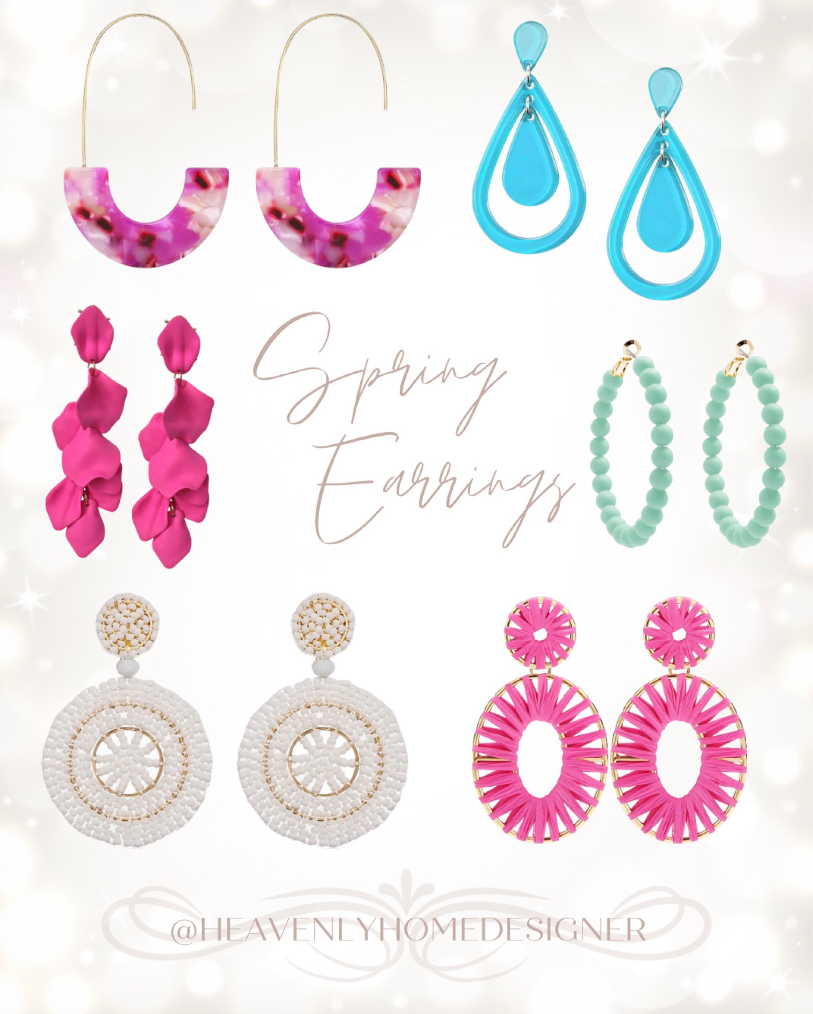 Bright earrings, fun earrings, fashion jewelry, spring accessories, affordable accessories, pink earrings, beaded earrings, blue earrings, spring earrings, beachy earrings, vacation accessories 

#LTKunder50