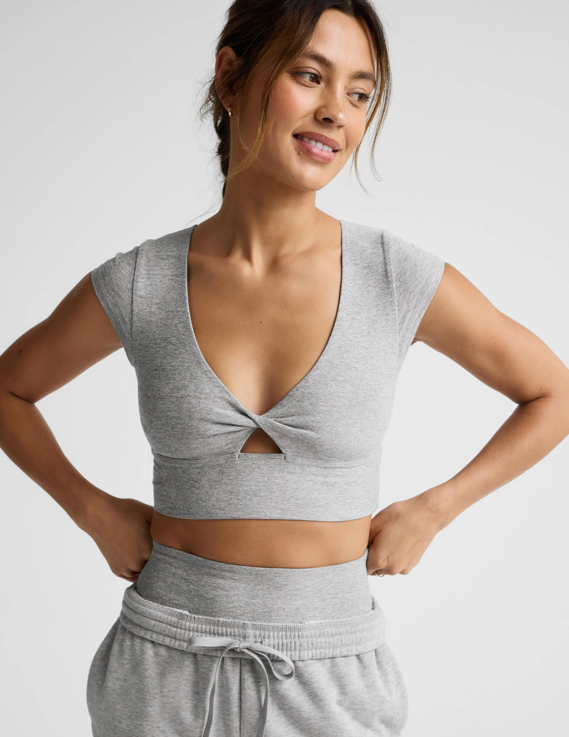 Spacedye Get It Twisted Cropped Tee | Beyond Yoga | Beyond Yoga